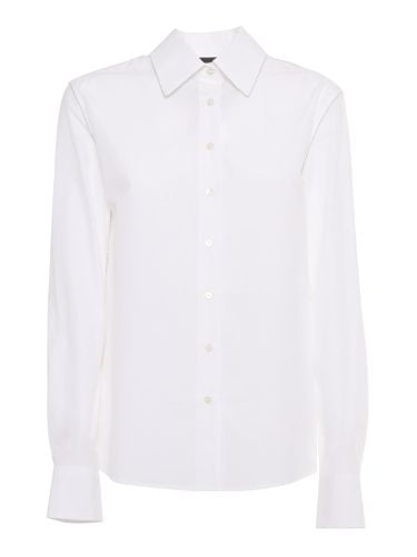 Poplin Basic Shirt With Filo Diamante - Fabiana Filippi - Modalova