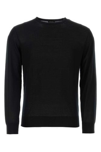 Zegna Black Wool Sweater - Zegna - Modalova