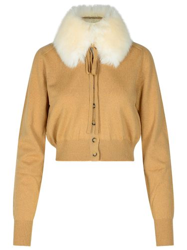 SportMax Beige Virgin Wool Cardigan - SportMax - Modalova