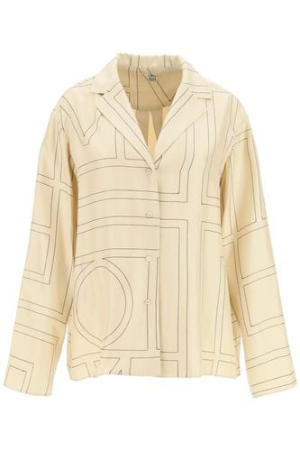 Totême Silk Twill Pajama Shirt - Totême - Modalova