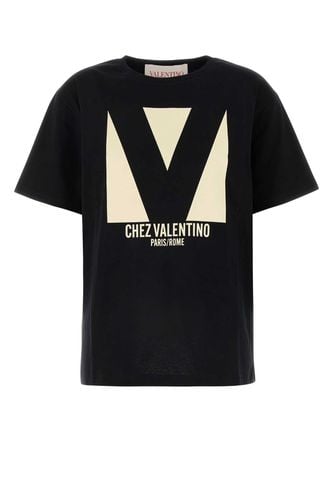 Black Cotton T-shirt - Valentino Garavani - Modalova