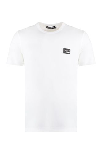 Crew-neck Cotton T-shirt - Dolce & Gabbana - Modalova