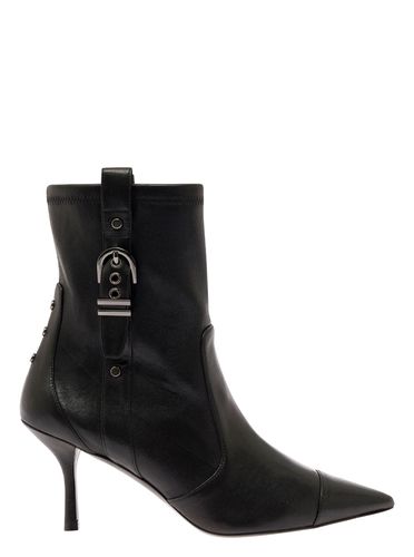 Bootie With Buckle Detail And Stiletto Heel In Smooth Leather Woman - Stuart Weitzman - Modalova