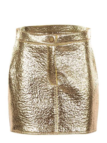 Skirt Alysi In Faux Leather Gold - Alysi - Modalova