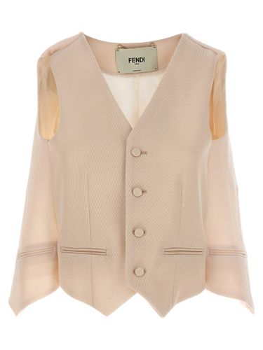 Fendi Cut Out Deconstructed Vest - Fendi - Modalova