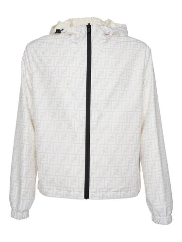 Fendi Ff Printed Hooded Jacket - Fendi - Modalova