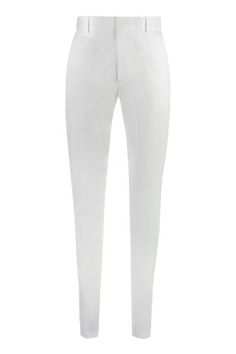 Stretch Cotton Chino Trousers - Dolce & Gabbana - Modalova