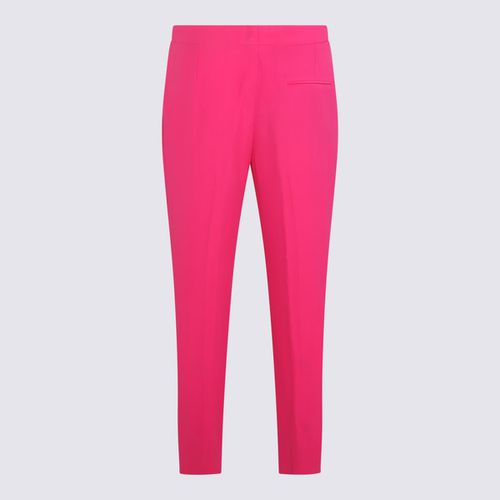 Pink Viscose Blend Trousers - Alexander McQueen - Modalova