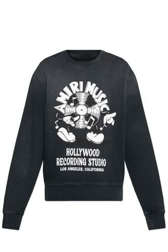 Logo Printed Crewneck Sweatshirt - AMIRI - Modalova