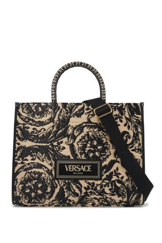 Medium Athena Barocco Tote Bag In Raff - Versace - Modalova