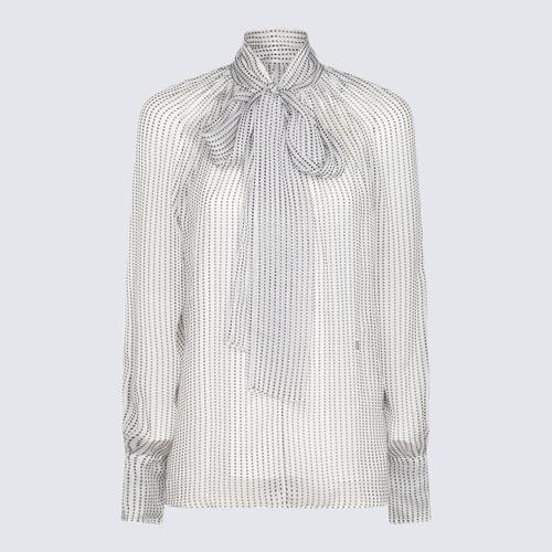 Givenchy White And Grey Silk Shirt - Givenchy - Modalova