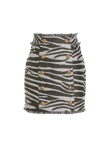 Balmain lurex Zebra Skirt - Balmain - Modalova