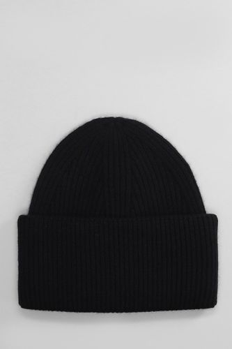 Laneus Hats In Black Cashmere - Laneus - Modalova