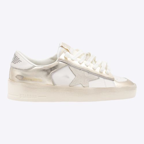 White And Gold Stardan Sneakers - Golden Goose - Modalova