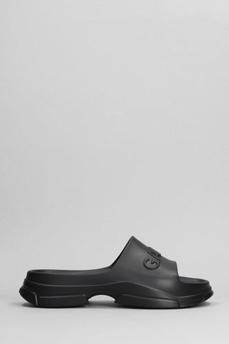 Ganni Black Rubber Slippers - Ganni - Modalova