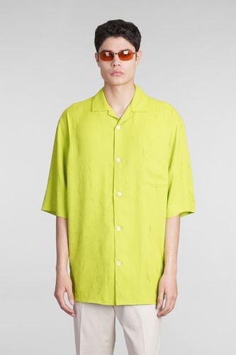Shirt In Green Polyester - Acne Studios - Modalova
