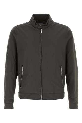 Charcoal Nylon Blend Vangi-kn Jacket - Moorer - Modalova