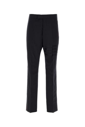 Midnight Blue Blue Wool Pant - Thom Browne - Modalova