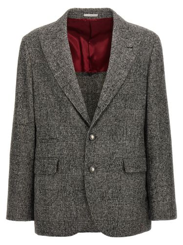 Check Single-breasted Blazer - Brunello Cucinelli - Modalova