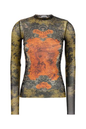 Printed Tulle Tank Top - Jean Paul Gaultier - Modalova