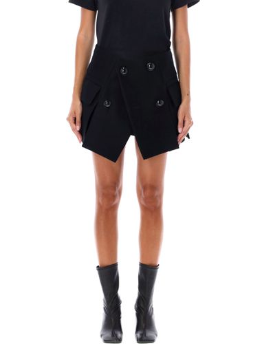 Sacai Melton Mini Skirt - Sacai - Modalova