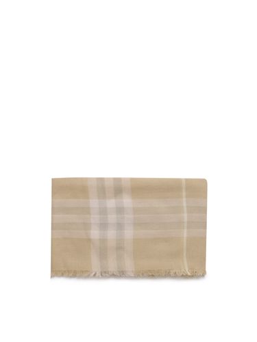 Burberry Wool Check Scarf - Burberry - Modalova