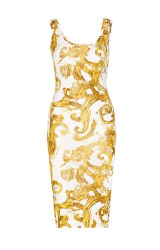 Watercolor Baroque Dress - Versace Jeans Couture - Modalova