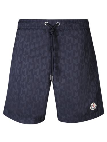 Logo Patch Drawstring Shorts - Moncler - Modalova