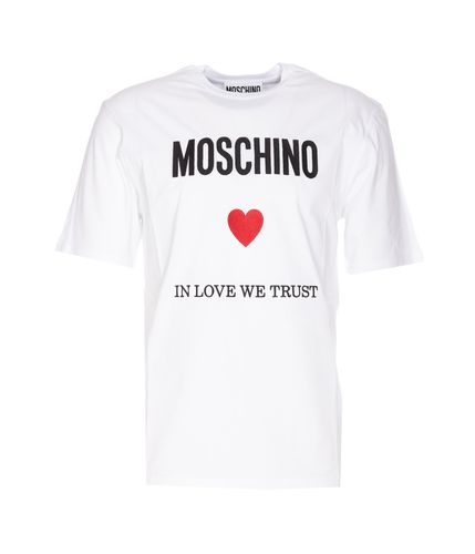 Moschino In Love We Trust T-shirt - Moschino - Modalova