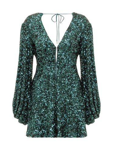 Sequin Embellished V-neck Mini Dress - Rotate by Birger Christensen - Modalova