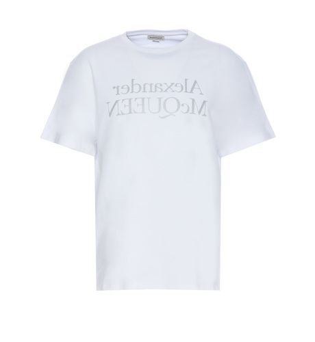 Reflected Logo T-shirt - Alexander McQueen - Modalova