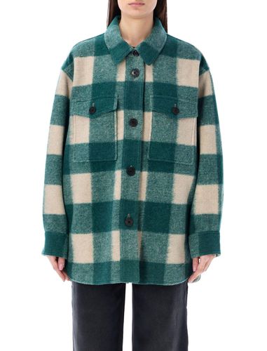 Harveli Checked Buttoned Overshirt - Marant Étoile - Modalova