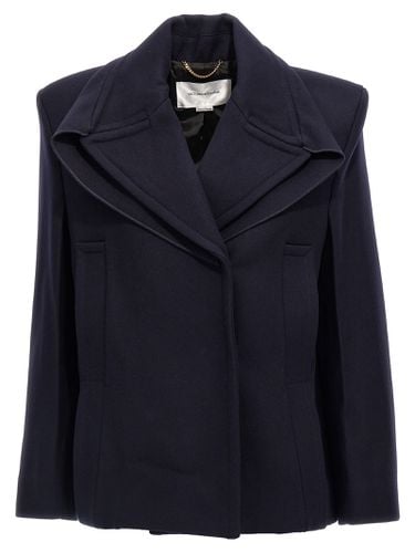 Pointed Shoulder Coat - Victoria Beckham - Modalova