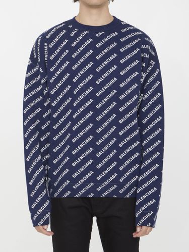 Mini Allover Logo Sweater - Balenciaga - Modalova