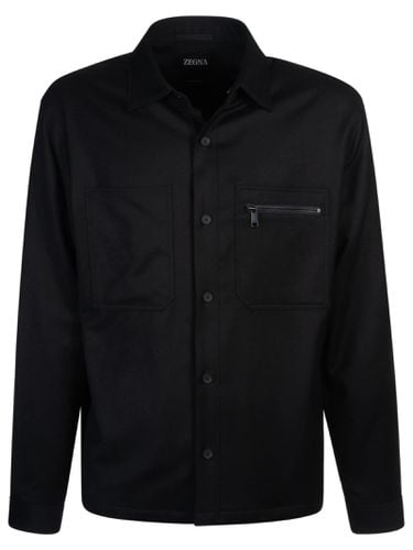 Zegna Pocket Zip Oversized Shirt - Zegna - Modalova