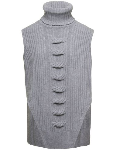 Cable Knit Sleeveless Sweater In Cashmere And Wool Woman - Stella McCartney - Modalova