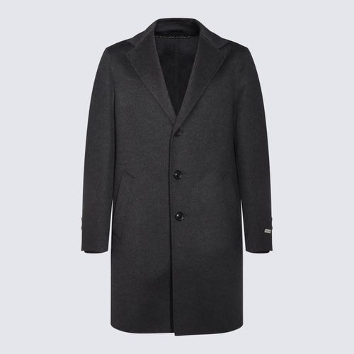 Canali Dark Grey Wool Casual Jacket - Canali - Modalova