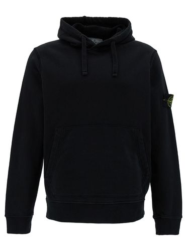 Hoodie With Logo Patch In Cotton Man - Stone Island - Modalova