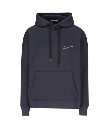 Logo Printed Drawstring Hoodie - Valentino - Modalova