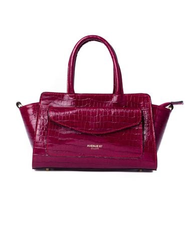 Letizia Bag In Cyclamen Leather - Avenue 67 - Modalova