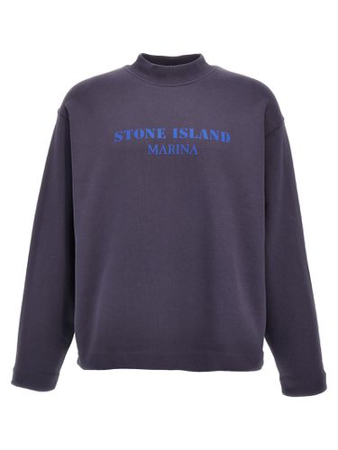 Stone Island Logo Print Sweatshirt - Stone Island - Modalova