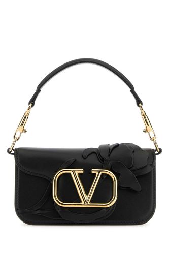 Black Leather Locã² Small Handbag - Valentino Garavani - Modalova