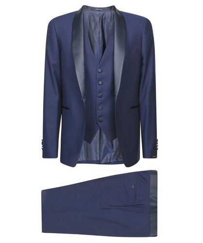 Single-breasted Three-piece Suit Set - Tagliatore - Modalova