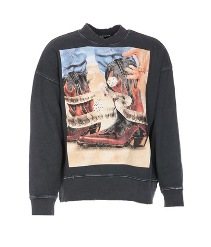 Dice Game Graphic-printed Crewneck Sweatshirt - Palm Angels - Modalova