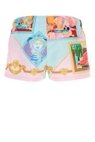 Printed Polyester Swimming Shorts - Versace - Modalova