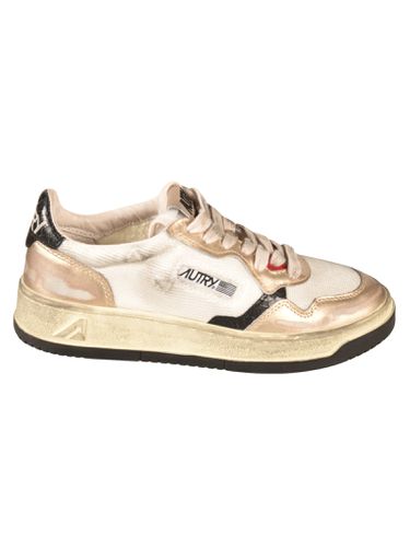 Autry Mesh Logo Low Sneakers - Autry - Modalova