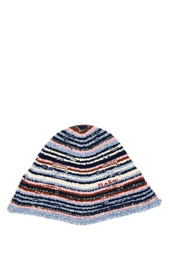 Marni Embroidered Cotton Bucket Hat - Marni - Modalova