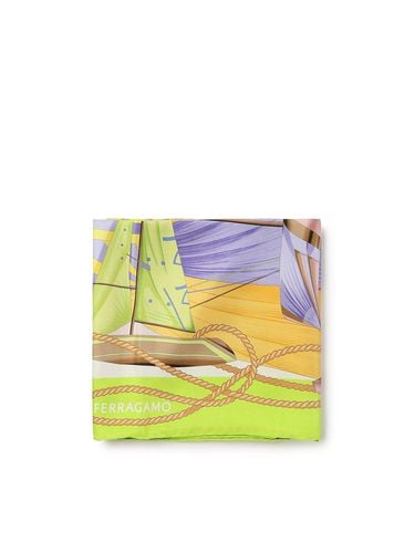 Ferragamo Sailing Printed Scarf - Ferragamo - Modalova