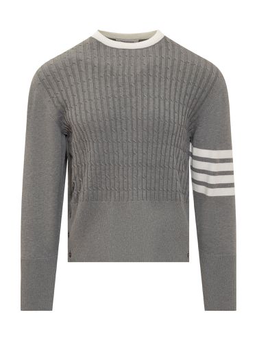 Placed Baby Cable Sweater - Thom Browne - Modalova