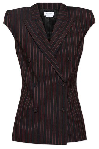 Double Breasted Pinstripe Sleeveless Jacket - Alexander McQueen - Modalova